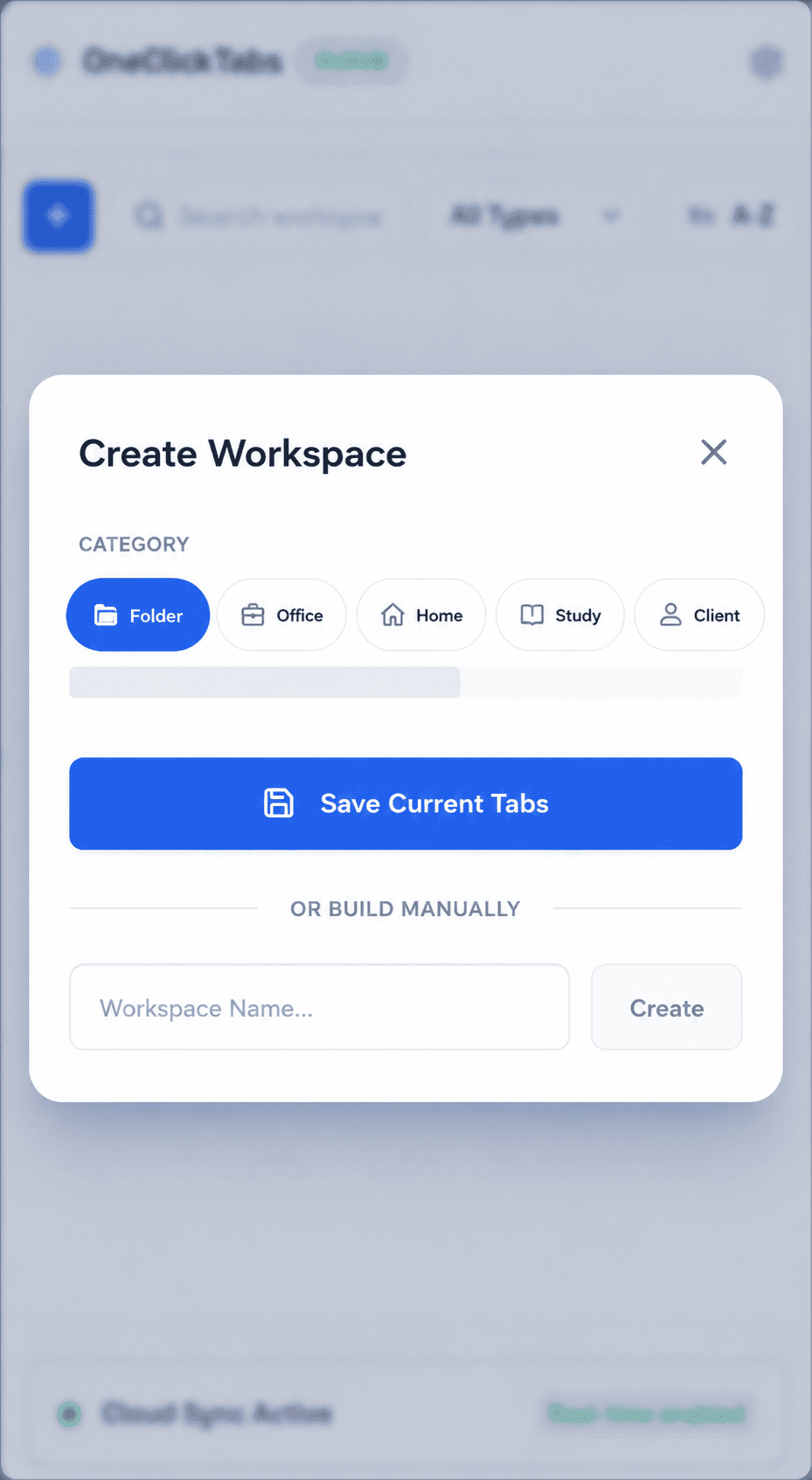 Create Workspace Modal